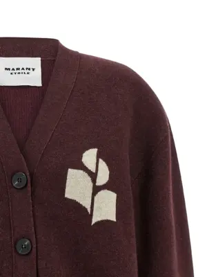 'Norton' cardigan Woman MARANT ETOILE Bordeaux