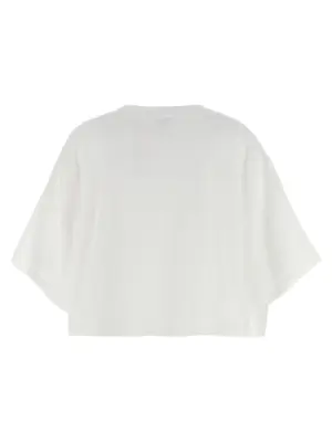 Logo crop T-shirt CH24AJH09183101 CHLOÉ White/Black