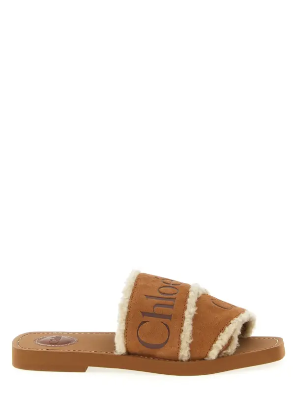 'Woody' sandals CHLOÉ Brown
