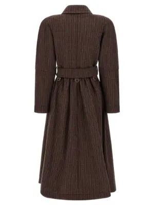 Double-breasted coat CH25WMA61169990 CHLOÉ Brown