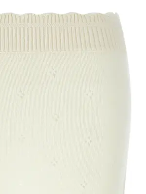 Jacquard logo skirt Woman CHLOÉ White