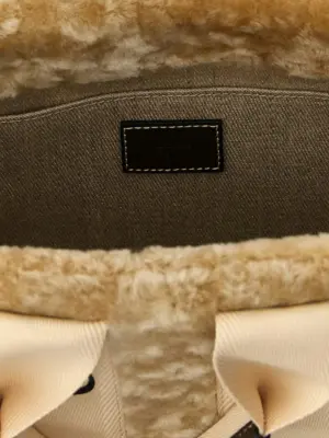 'Woody' small handbag 100% lamb leather (Ovis aries) CHLOÉ Beige