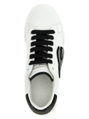 'Portofino Light Strobel' sneakers 100% calfskin leather (Bos Taurus) DOLCE & GABBANA White/Black