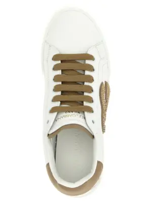 'Portofino' sneakers 100% calfskin leather (Bos Taurus) DOLCE & GABBANA Beige