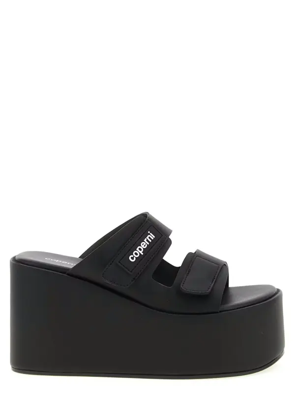 'Patch Wedge Sandal' wedges COPERNI Black