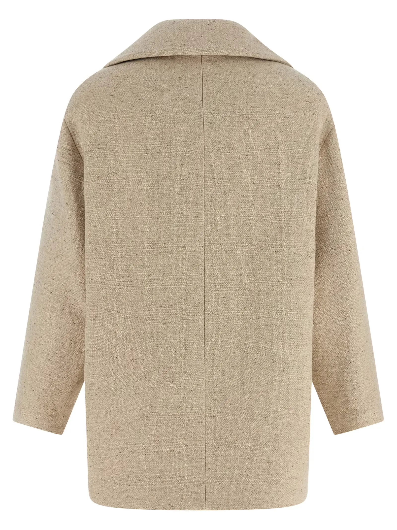 Пальто двобортне Elisabetta Franchi Біле 2 Double-breasted coat CP01156E2DZ9 ELISABETTA FRANCHI White