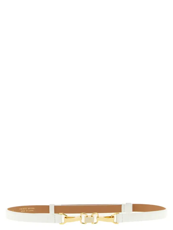 Jewel clamp belt ELISABETTA FRANCHI White