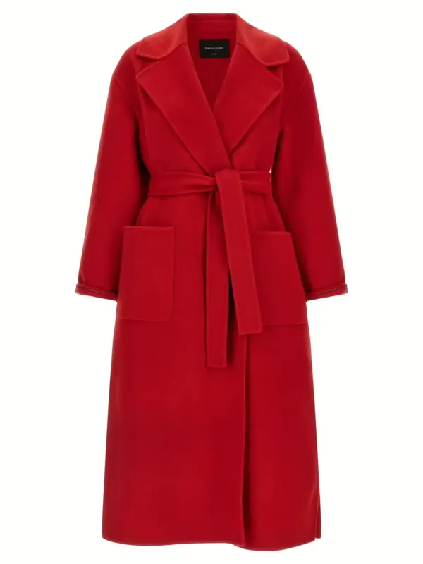 Cashmere wool coat FABIANA FILIPPI Red