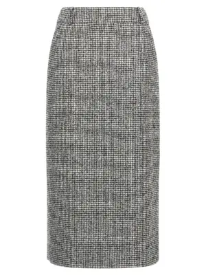 Longuette skirt ERMANNO SCERVINO White/Black