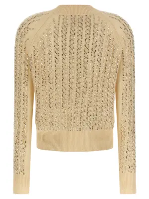 Baguette studded sweater D475M701CTBBW10110 ERMANNO SCERVINO Beige