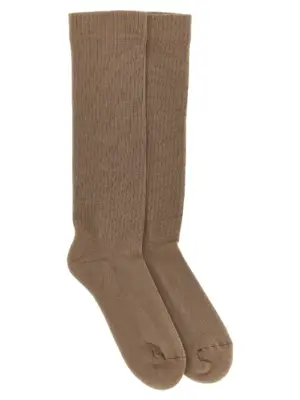 Jacquard logo socks DA02E7469SOCKC8808 DRKSHDW Beige