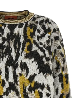 Animalier motif sweater Woman MISSONI Multicolor