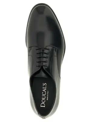 '5 Fori' lace up shoes 100% calfskin leather (Bos Taurus) DOUCAL'S Black