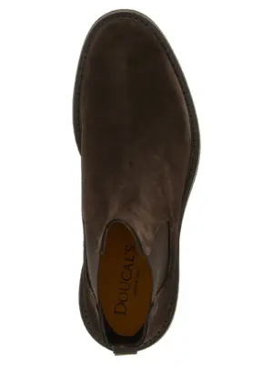 Beatles ankle boots 100% calfskin leather (Bos Taurus) DOUCAL'S Brown