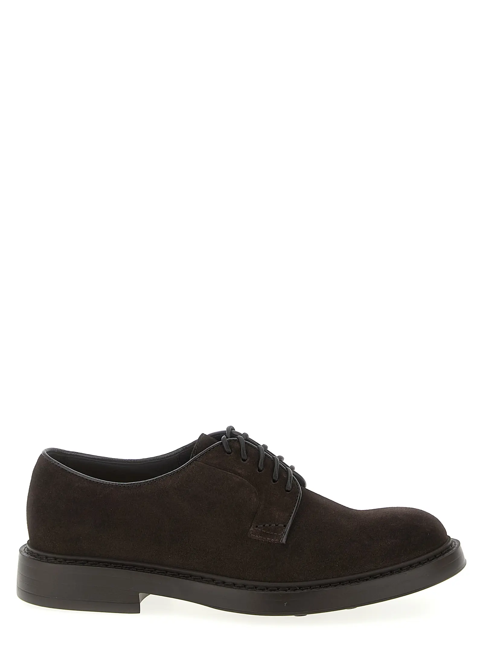 Туфлі Doucal's Suede lace up Коричневі 1 Suede lace up DOUCAL'S Brown