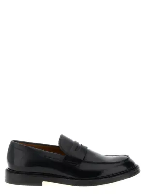 Leather loafers DOUCAL'S Black