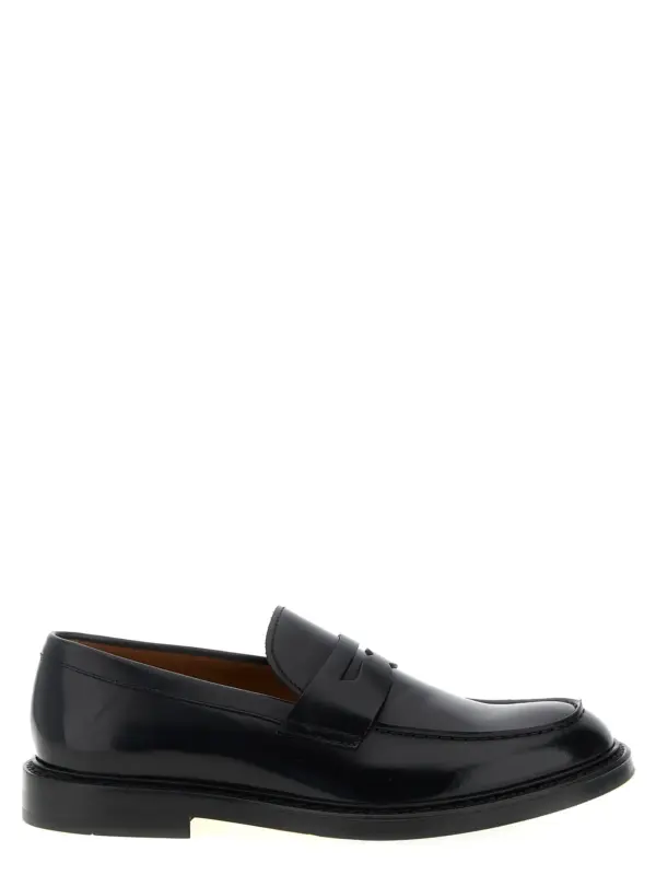 Leather loafers DOUCAL'S Black