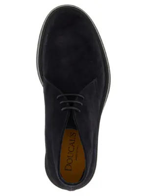 'Chukka' ankle boots 100% calfskin leather (Bos Taurus) DOUCAL'S Blue