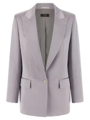 Satin blazer PESERICO Gray