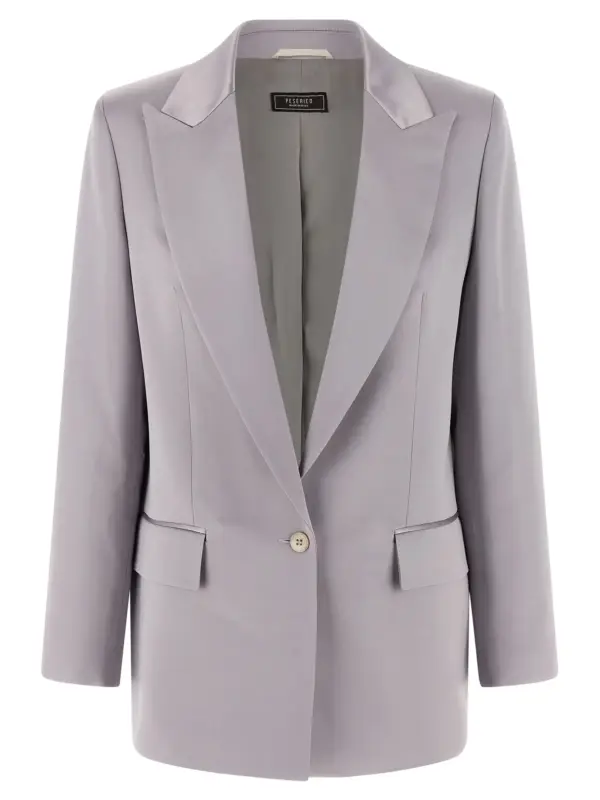 Satin blazer PESERICO Gray