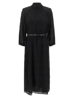 Fil coupé dress PESERICO Black