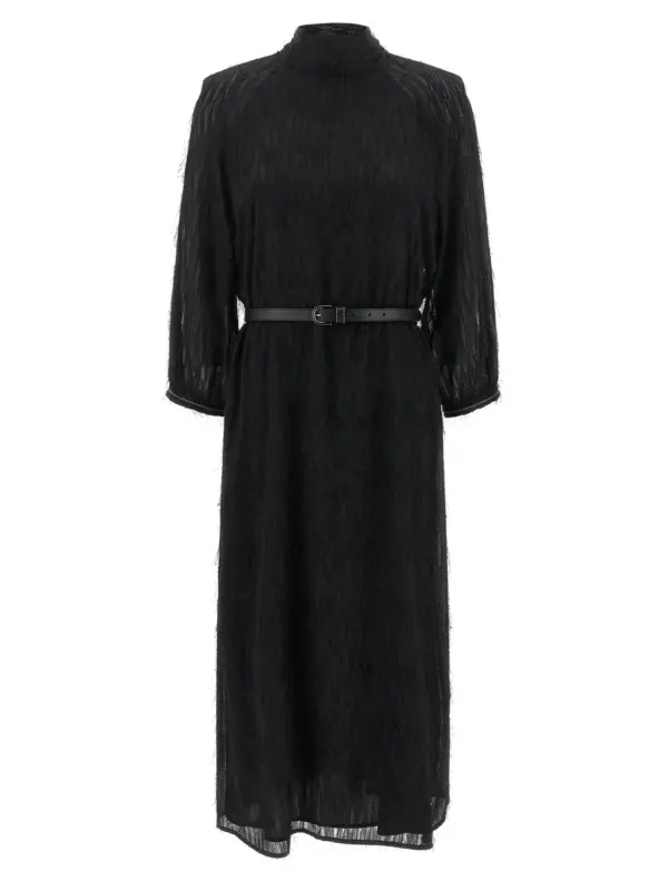 Fil coupé dress PESERICO Black