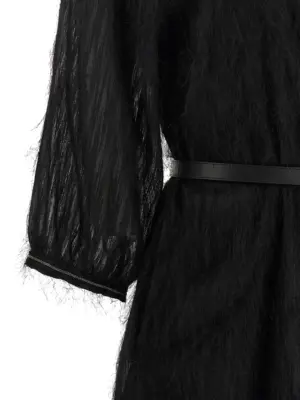 Fil coupé dress 100% polyester PESERICO Black