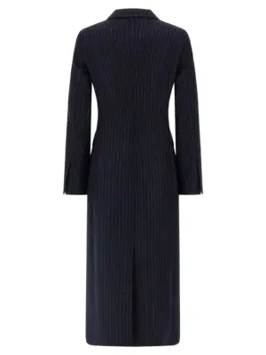 Pinstripe coat EE841W0114180 ALBERTO BIANI Blue