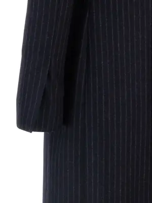 Pinstripe coat 100% virgin wool ALBERTO BIANI Blue