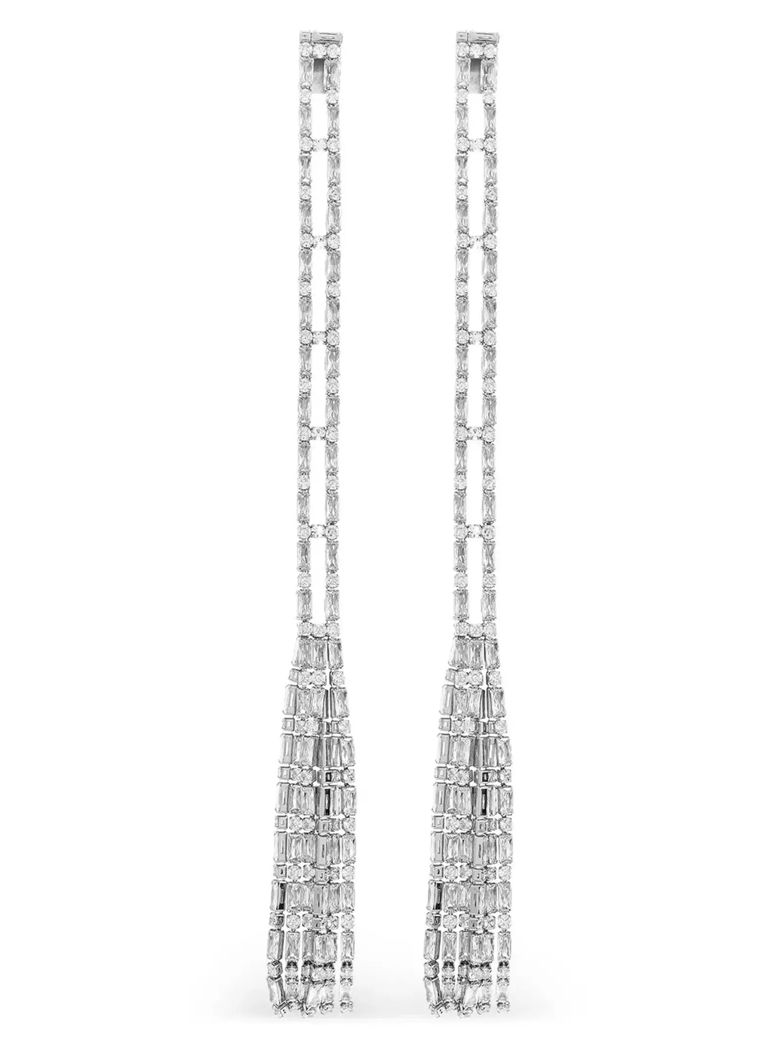 Сережки Dsquared2 Strass Drop Срібні 1 'Strass Drop' earrings DSQUARED2 Silver
