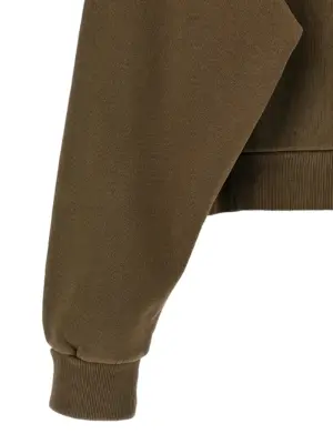 'Eternal Zip Washed' hoodie 100% cotton ENTIRE STUDIOS Brown