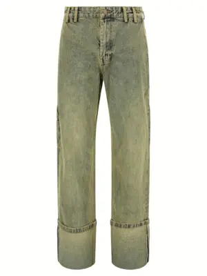 'Cuff Surface Wave' jeans ENTIRE STUDIOS Yellow