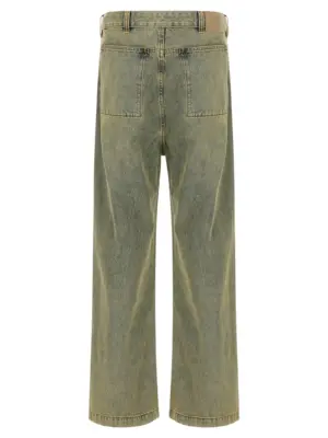 'Gem Surface Wave' jeans ESUS2511007SWSW ENTIRE STUDIOS Yellow