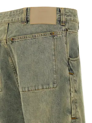 'Gem Surface Wave' jeans 100% cotton ENTIRE STUDIOS Yellow