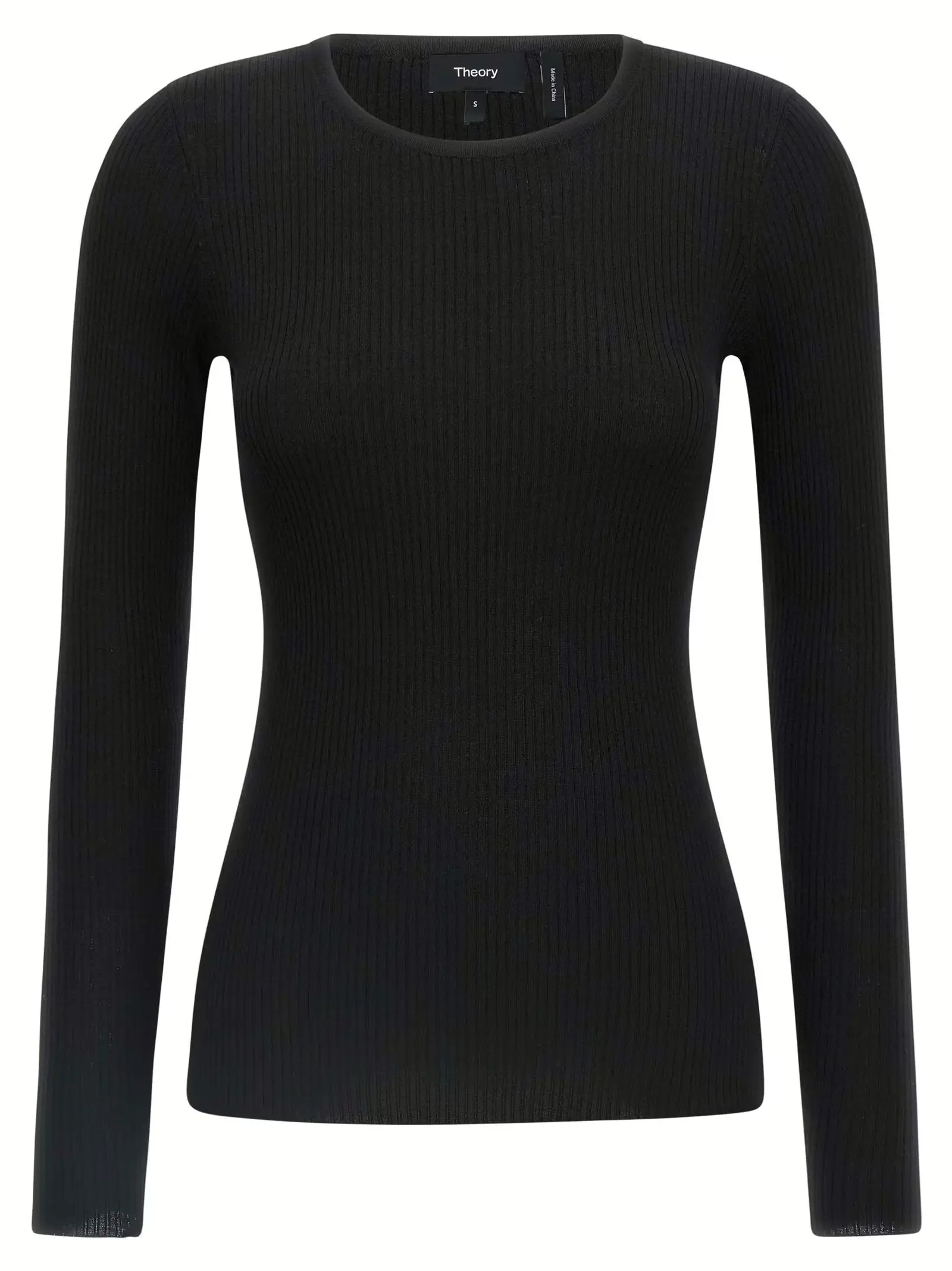 Светр Theory Ribbed Чорний 1 Ribbed sweater THEORY Black