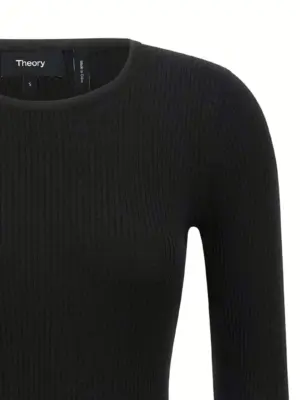 Ribbed sweater Woman THEORY Black