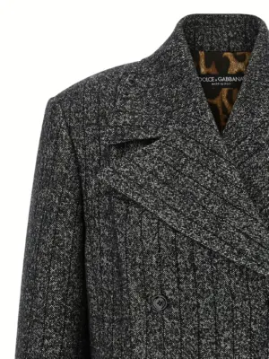 Striped wool blazer Woman DOLCE & GABBANA White/Black