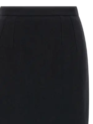 Wool sheath skirt Woman DOLCE & GABBANA Black