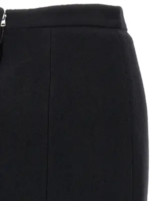Wool sheath skirt 100% virgin wool DOLCE & GABBANA Black