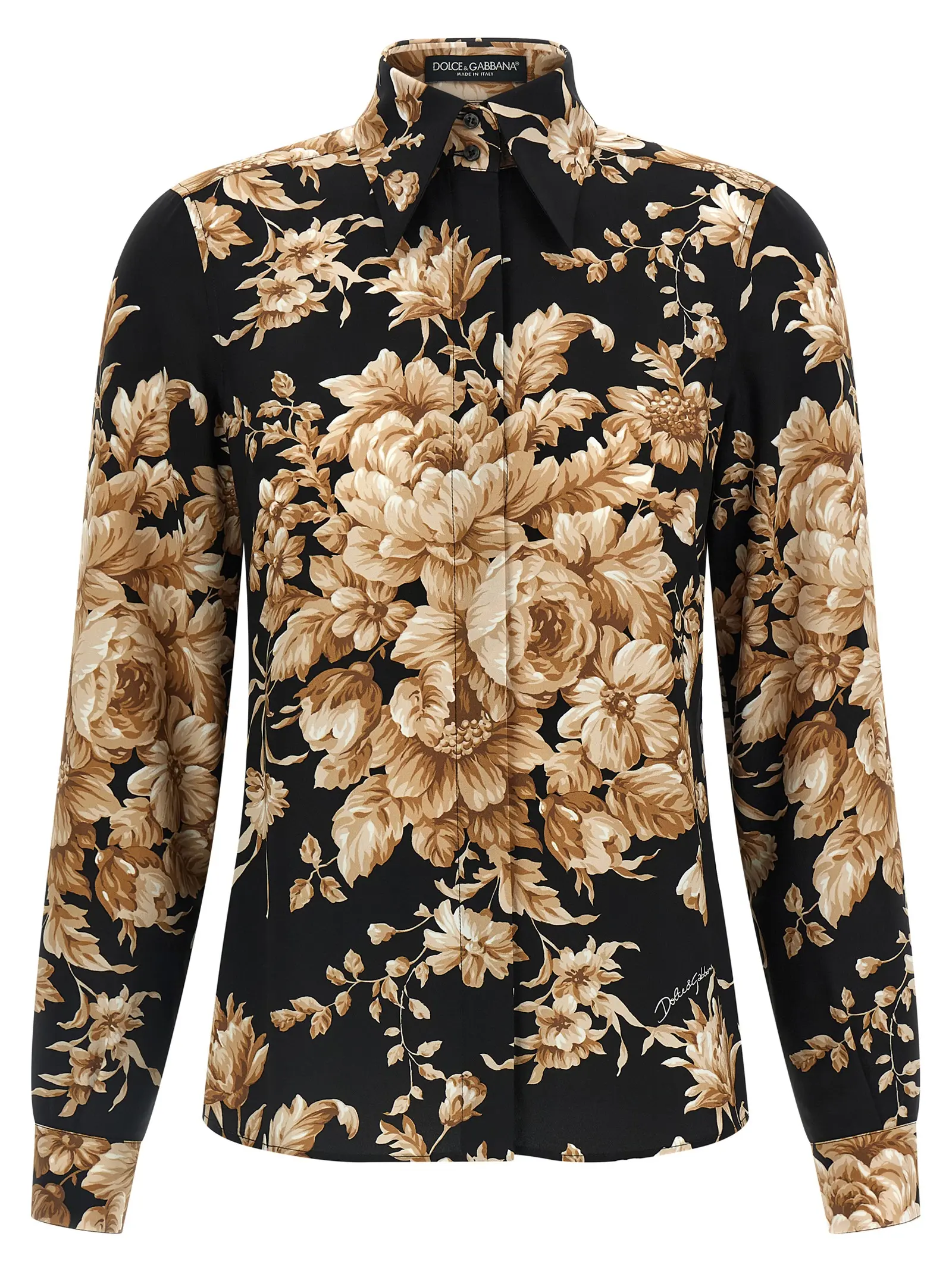 Сорочка Charmeuse Dolce Gabbana Багатокольорова 1 Charmeuse shirt DOLCE & GABBANA Multicolor