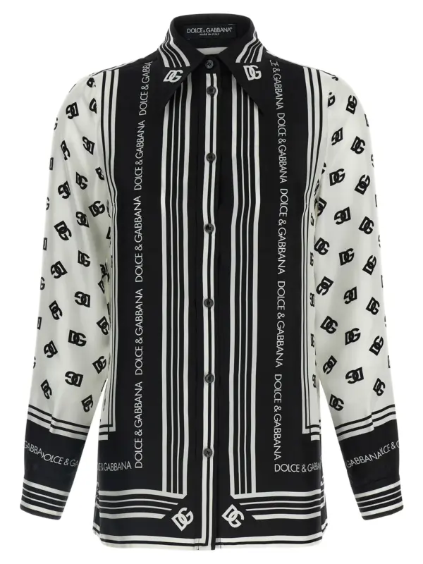 DG print shirt DOLCE & GABBANA White/Black