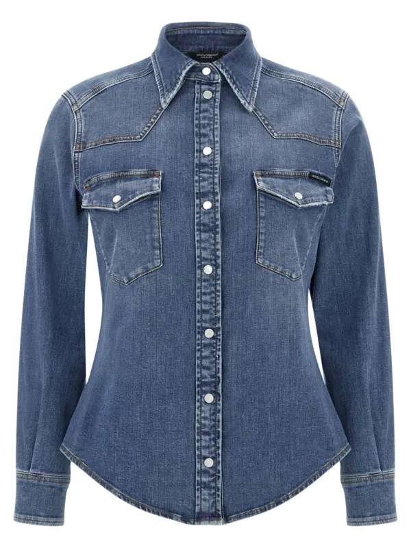 Denim shirt DOLCE & GABBANA Blue