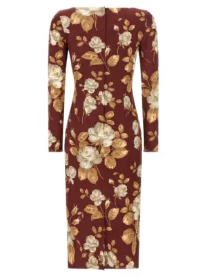 Rose print dress F6TYGTFSIB8HR5QQ DOLCE & GABBANA Multicolor