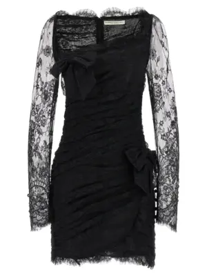 Draped dress. ALESSANDRA RICH Black