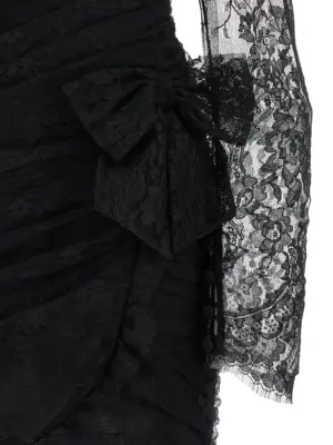 Draped dress. 55% GOTS 45% PA ALESSANDRA RICH Black