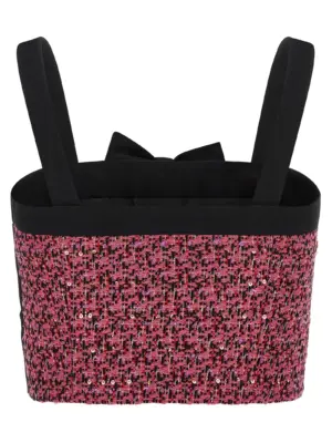 Tweed top FABX4139F45851917 ALESSANDRA RICH Pink