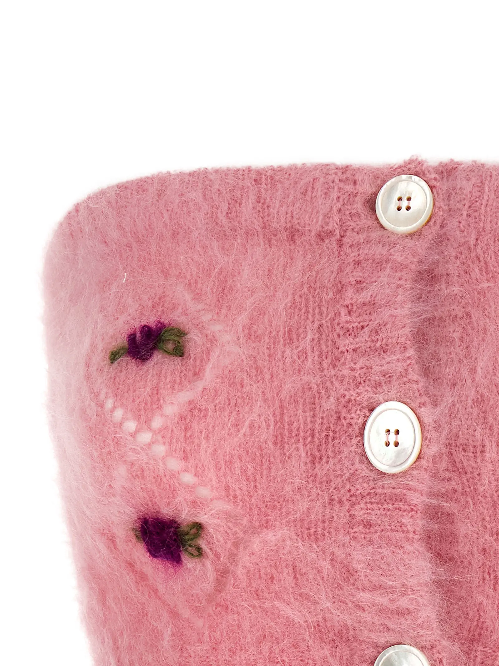 Топ Alessandra Rich Carded Mohair Рожевий 3 'Carded Mohair' top Woman ALESSANDRA RICH Pink