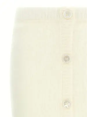 'Carded mohair' skirt Woman ALESSANDRA RICH White