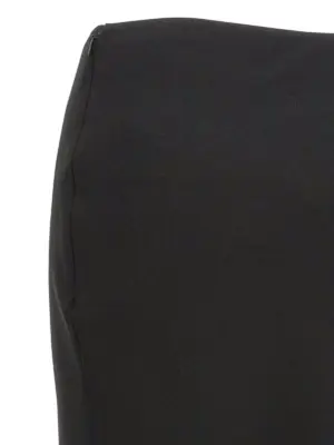 Long silk skirt 96% virgin wool 4% elastane ALESSANDRA RICH Black