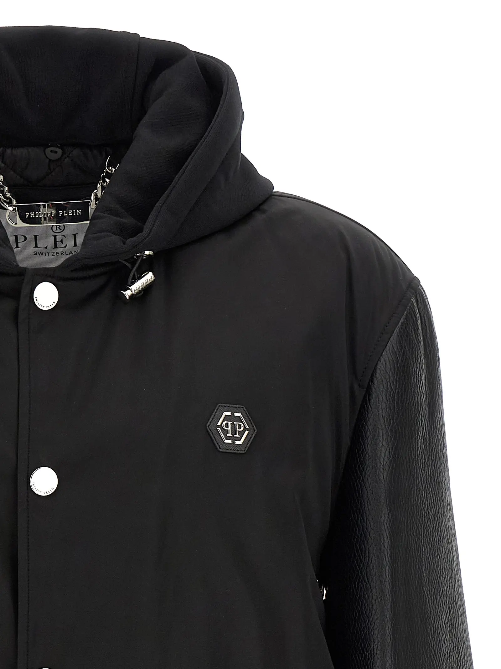 Бомбер Philipp Plein Varsity Чорний 3 'Varsity' bomber jacket Man PHILIPP PLEIN Black